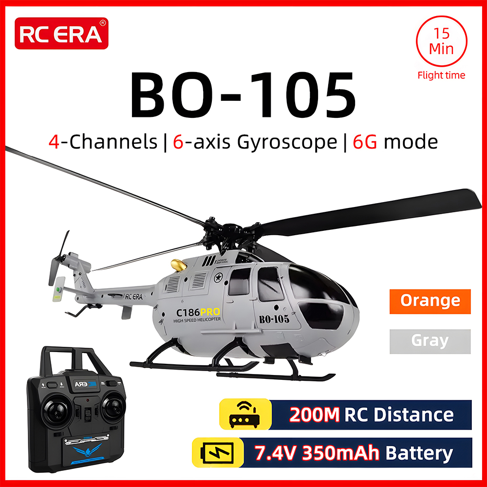 RC عصر BO-105 هليكوبتر 1:48 مق - مراجعة Rc Helicopter Gyro وسعره