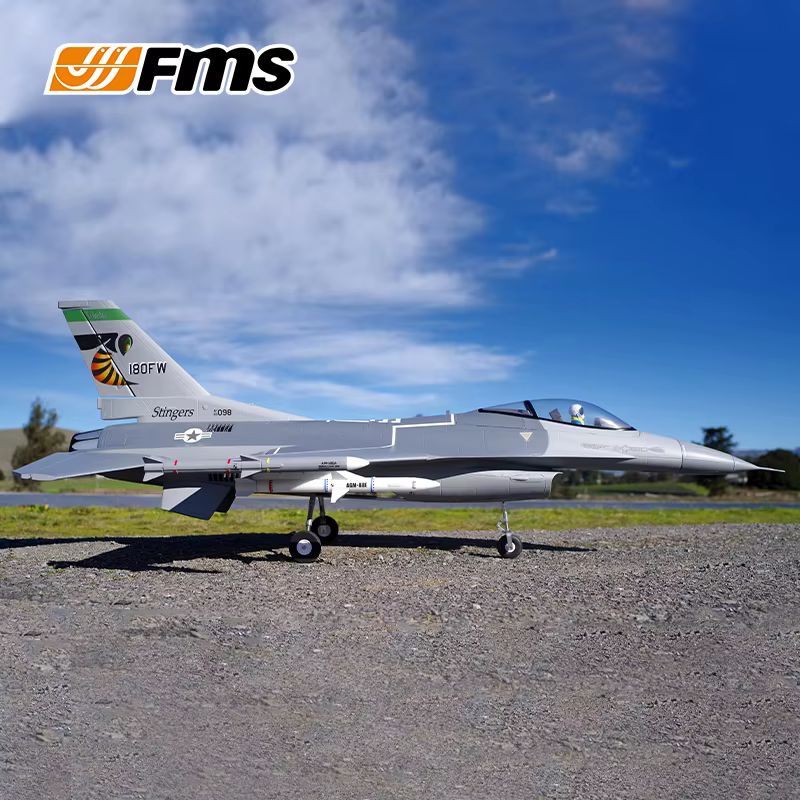 طائرة FMS EDF Jet 70mm F‑16C F - مراجعة Rc Helicopter Large وسعره