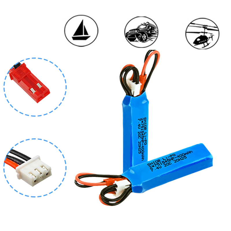 RC بطارية السيارة 7.4 فولت 400 - مراجعة Rc Helicopter Parts وسعره